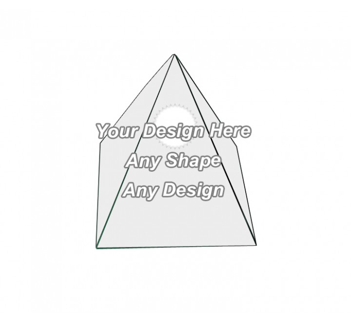 Die Cut - Pyramid Shape Boxes